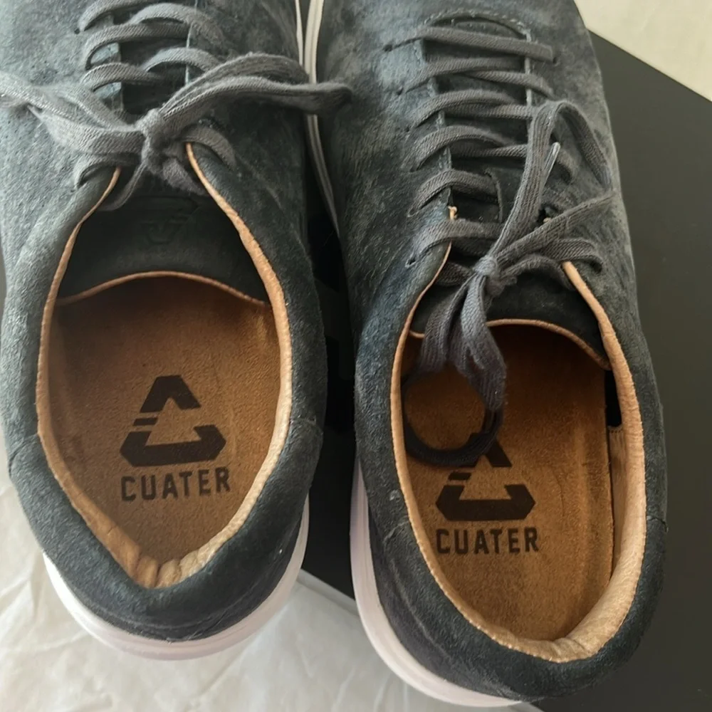 TravisMathew Cuater Phenom Suede Blue Gray Casual Shoes Sneakers Men’s 8